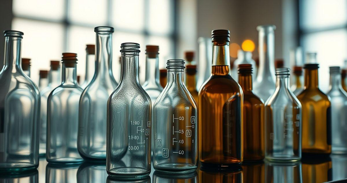 Frascos de vidro para laborat&oacute;rio: escolha ideal para armazenamento seguro e eficiente