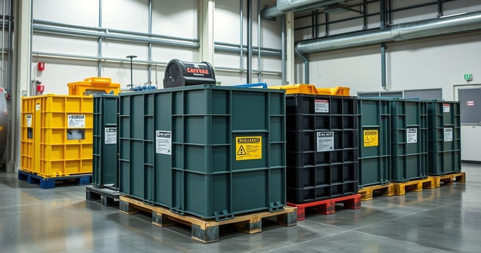 Como escolher a bacia de conten&ccedil;&atilde;o para produtos qu&iacute;micos ideal para sua empresa