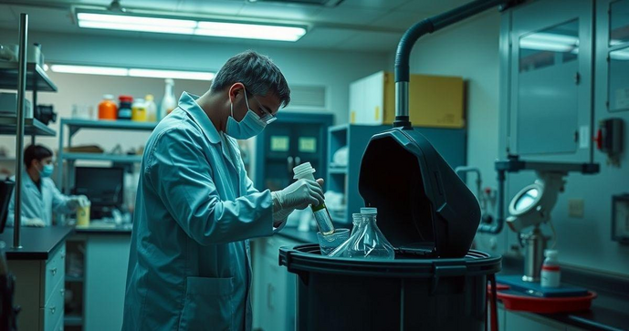 Como realizar o descarte de produtos qu&iacute;micos de forma segura e sustent&aacute;vel